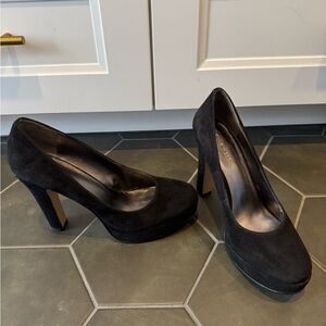 Black Suede Women's Heels from Nine West